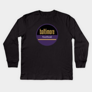 baltimore ravens football Kids Long Sleeve T-Shirt